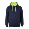 Trade Hoodies Navy Lime Green